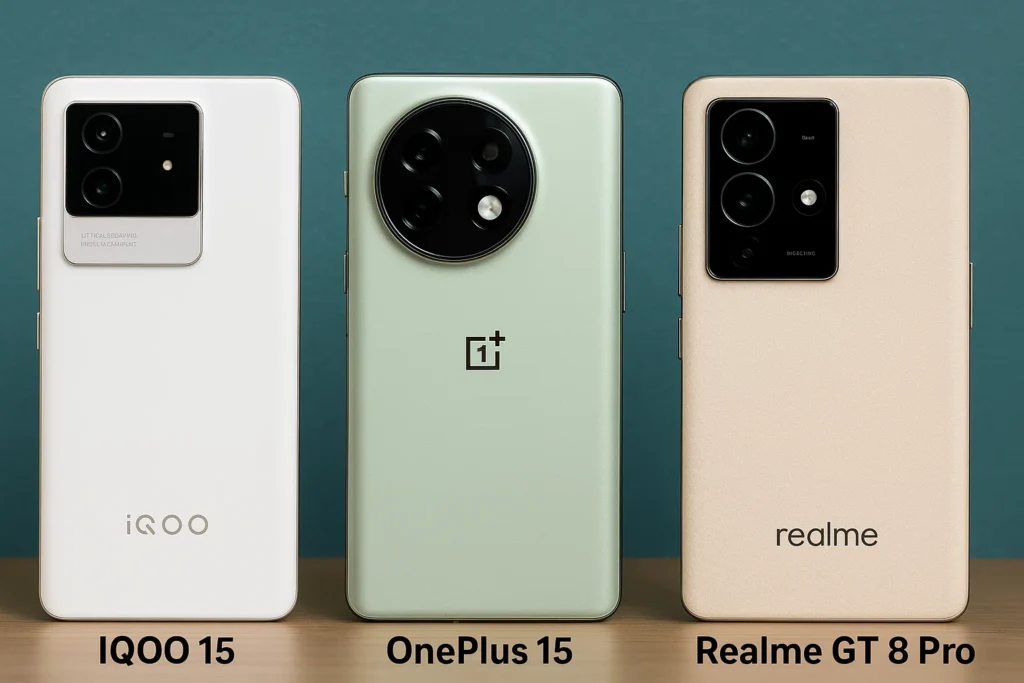 iQOO 15 vs OnePlus 15 vs Realme GT 8 Pro