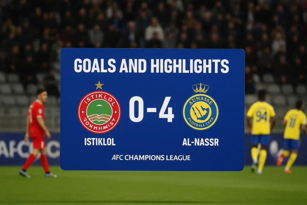 Al-Nassr vs Istiklol AFC Champions League Two
