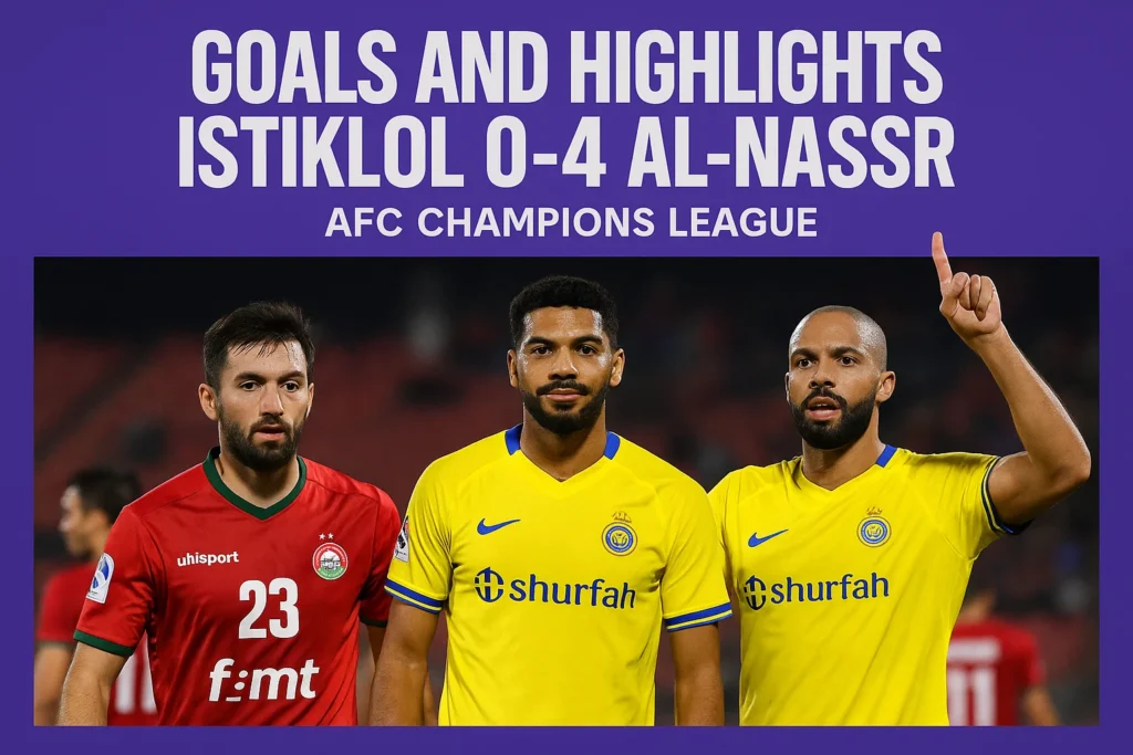 Al-Nassr vs Istiklol AFC Champions League Two